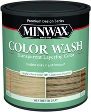 Minwax 400140000 Weathered Gray Color Wash Transparent Layering Color Stain 1 QT