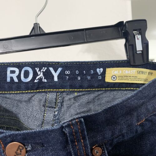Pantalones de mezclilla para mujer Roxy 5 Gold Coast calce ajustado azul - Imagen 3 de 3