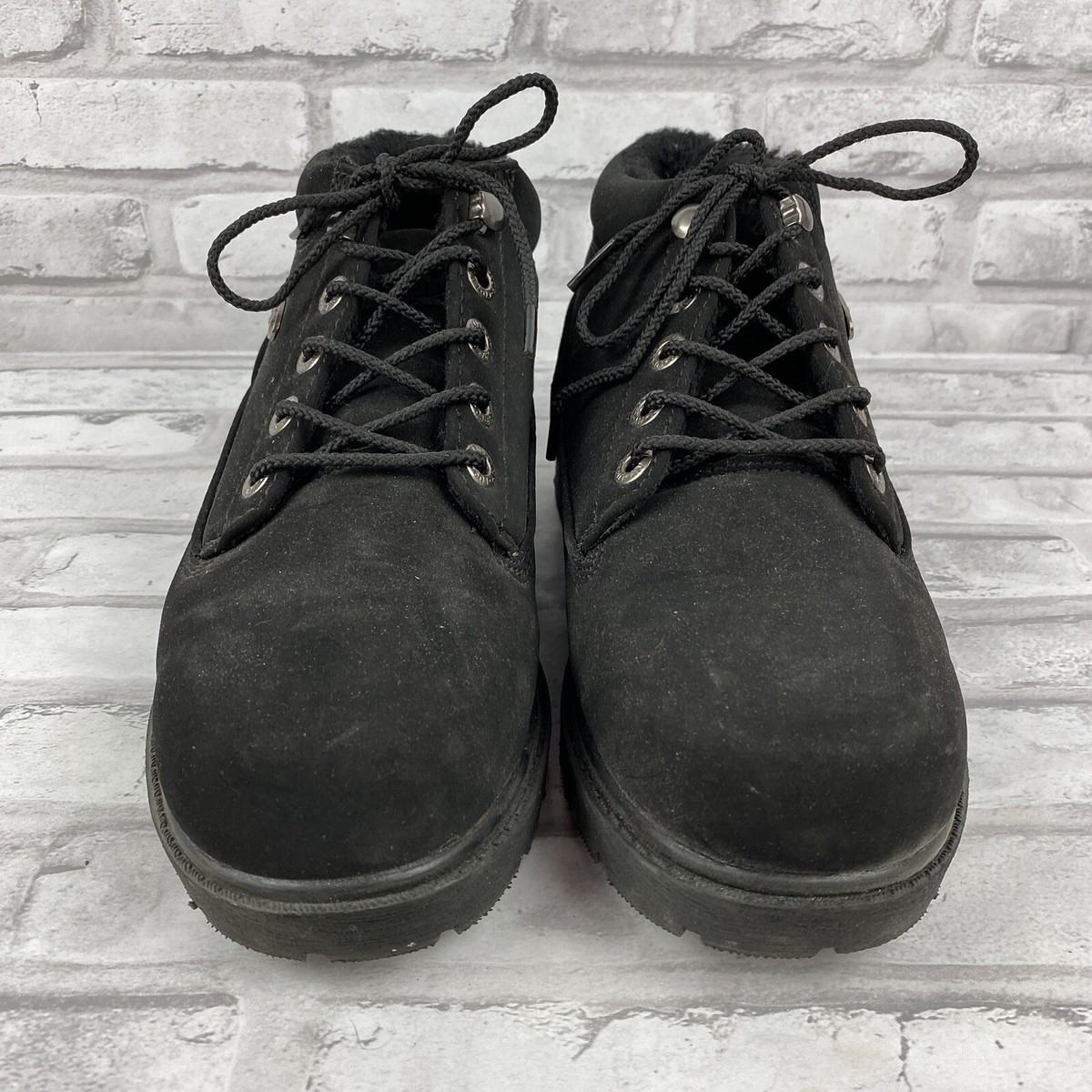 Lugz WDRLXFD Boot Size Fleece Lined Faux Suede Black Flexstride Memory  Foam