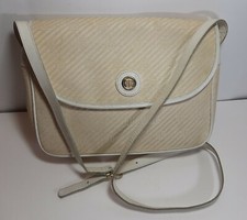 Borsa Donna Vintage Firmata EMILIO PUCCI Originale Tracolla Bianca Italy