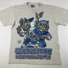 VTG 90s Georgetown Hoyas Shirt Xplosion Hip Hop T-Shirt Men Medium *flaws*