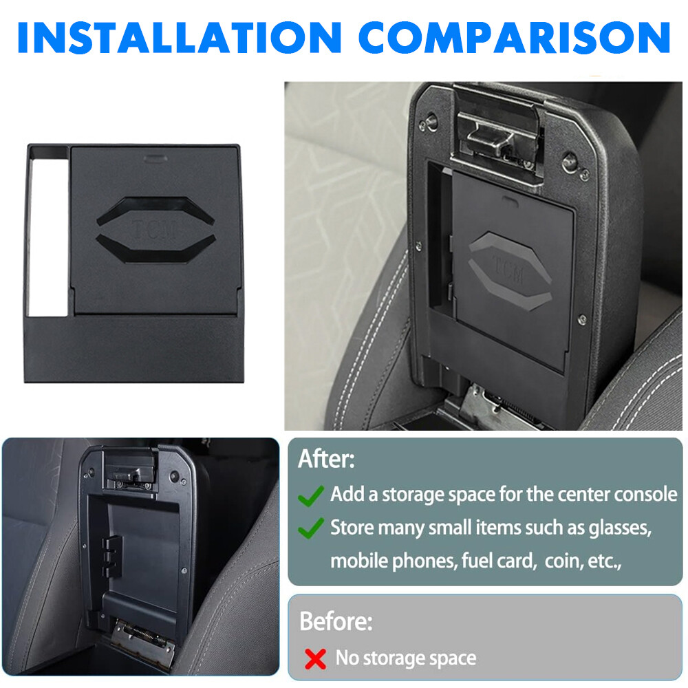 For 2016-2023 Toyota Tacoma 3rd Gen Cab Armrest Hidden Storage Box