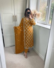 INDIAN DESIGNER FAUX GEORGETTE ANARKALI GOWN WITH FANCY DUPATTA FOR WOMEN