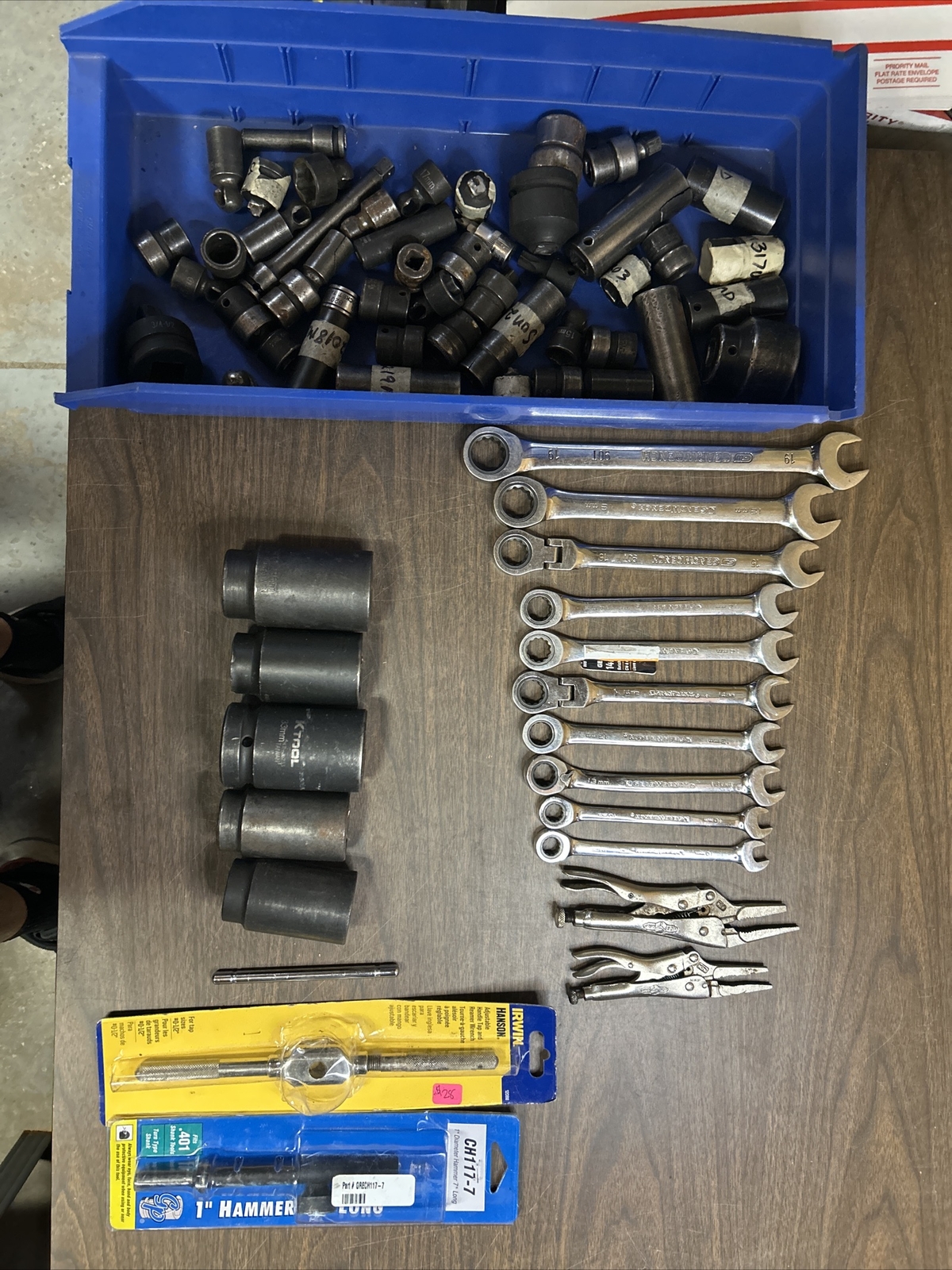 (F3) Lot Of Gearwrench Wrenches, Vice Grips, Sockets, Irwin, Etc For P