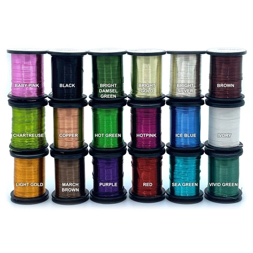 SEMPERFLI FLY TYING WIRE - 0.1mm, 0.2mm, 0.3mm, 0.5mm - 18 Colors Available NEW!