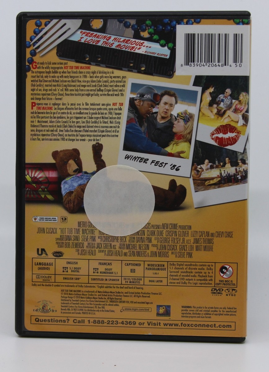 Hot tub : Time machine - DVD bilingual - John Cusack, Rob Corddry