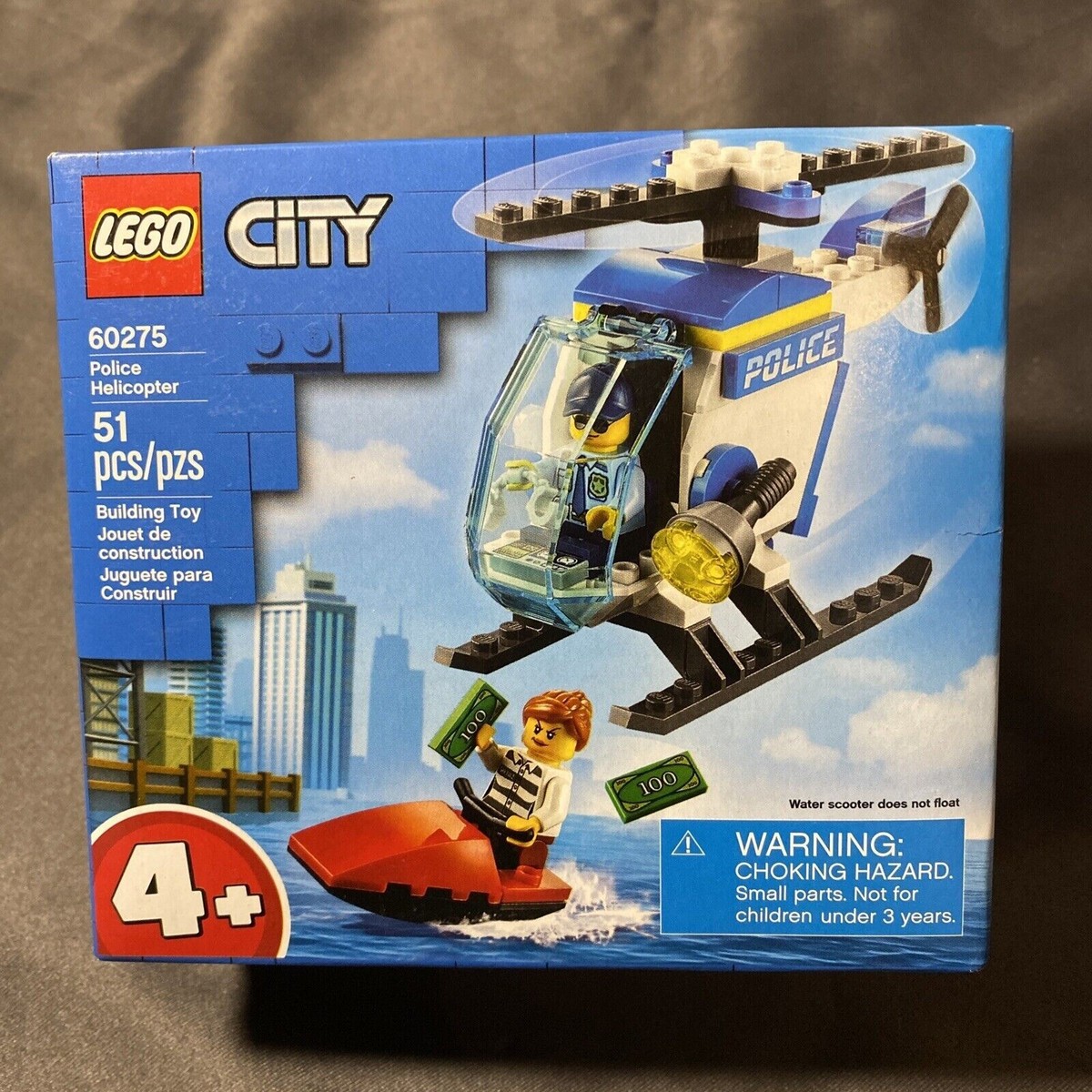 LEGO CITY: Police Helicopter (60275) Building kit 51 Pcs
