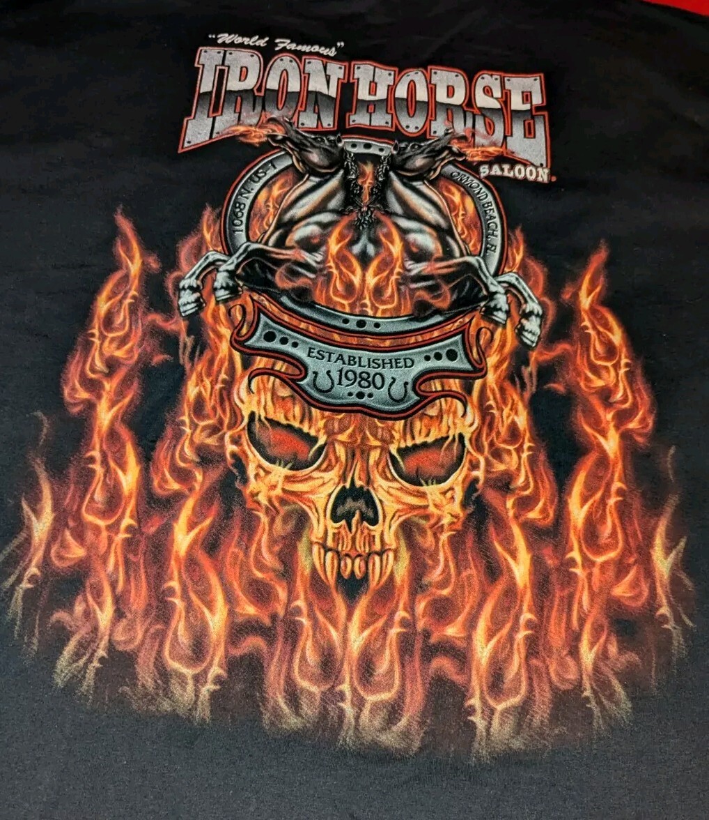 Iron Horse Saloon Bike Week 2023 Mens T-shirt Size 2XL Ormond