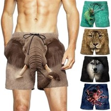 New Funny Animal Graphic Beach Shorts For Men Surf Board Shorts