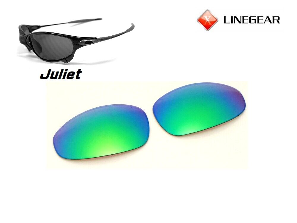 Lente LINEGEAR verde jade - não polarizada para Oakley X-Metal Juliet  [JU-GJ]