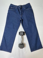 Vintage 70s Lee Denim Navy Blue Pants Blue Size 36/30 Made In USA