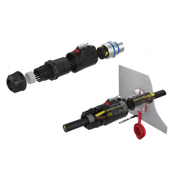 CNLINKO 19 Pin Power Circular Connector Male Socket Outdoor Waterproof IP67 - Image 4 of 4