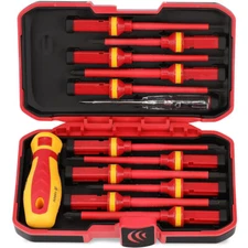 13Pcs Electrician Insulated Screwdriver Set Magnetic Tips Slotted Phillips Torx