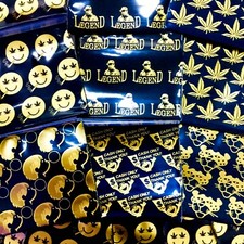 BaggiesSince1987- 2020 ZipSeal BAGS 100PCS GOLD BLACK 10 DESIGN MIX, Details