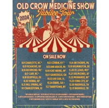 Poster Old Crow Medicine Show Jubilee Tour 2024 Poster, gift for fans