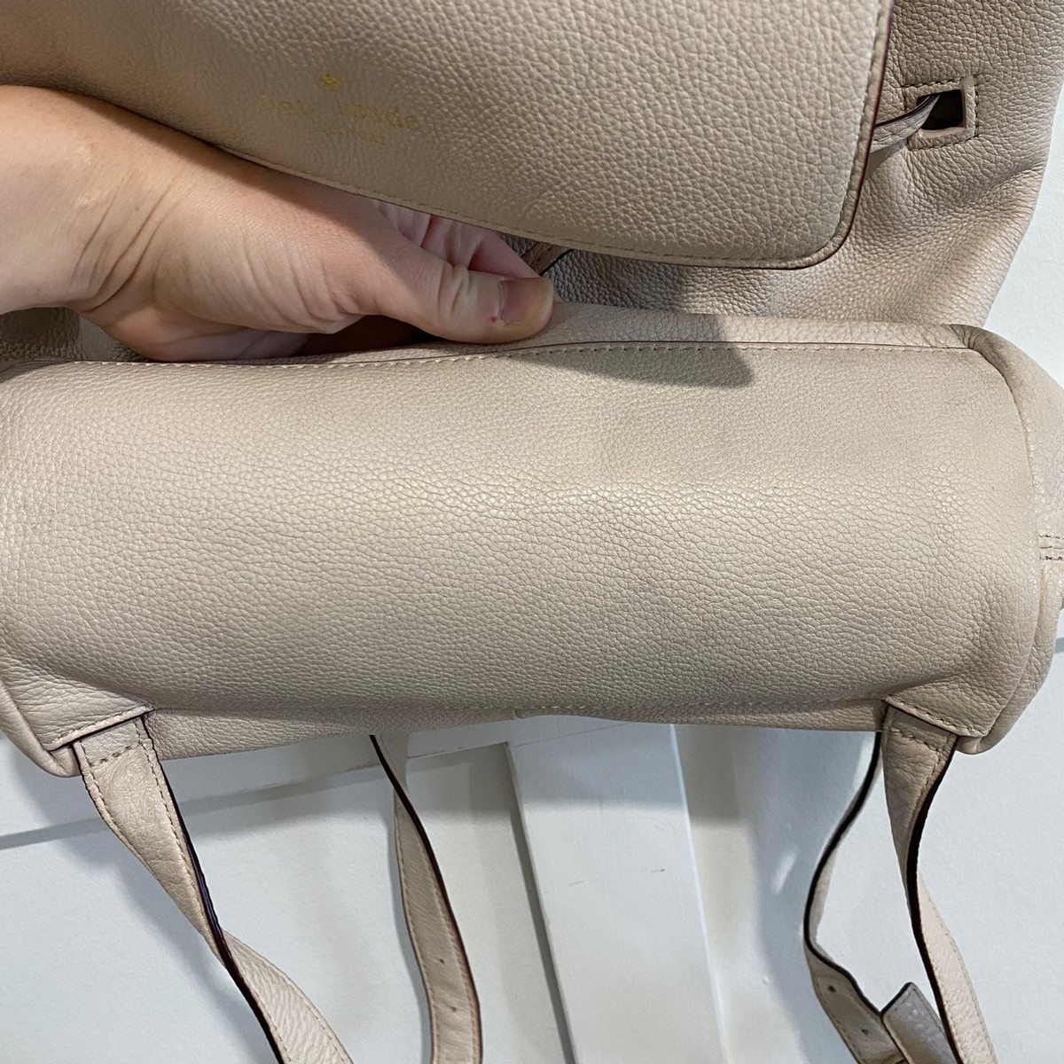 Kate‎ Spade Wilder Grey Street Backpack In Soft Pink Pebbled Leather Adjustable Kate Spade Wilder Grey Street Backpack Soft Pink Pebbled  main image 3