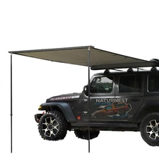 Naturnest 6.5x9.8ft Car Side Awning Rooftop Pull Out Tent Shelter Vehicle Shades