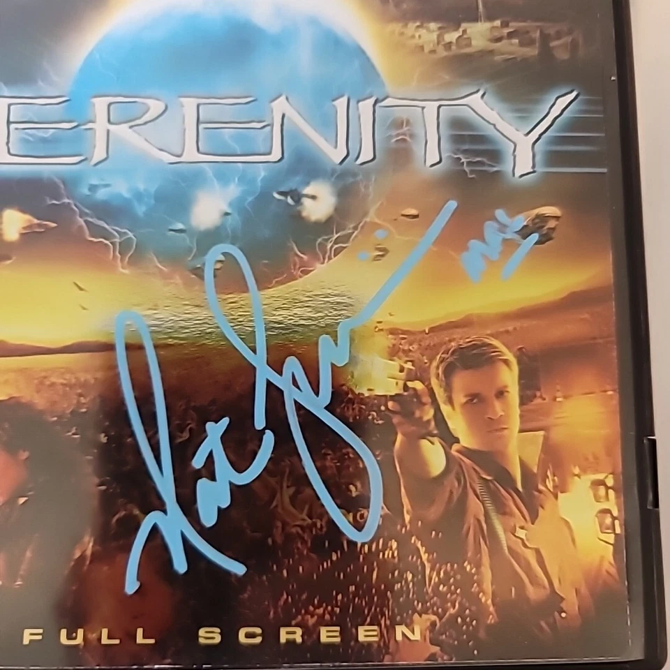 Nathan Fillion Hand Signed Serenity Dvd "Mal". Firefly. Serenity. Castle. Rookie - Image 4 of 4