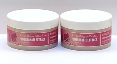2x Bath & Body Works Pomegranate Revitalizing 6.5 oz Cleansing Clay Detox Mask