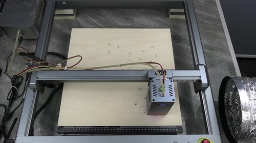 K30 30W Laser Cutter Module Head for Laser Engraver Machine + Air Assist Pump - Video 1 von 1
