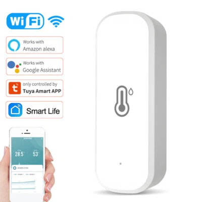 Tuya Smart Life WiFi Temperature & Humidity Sensor °C °F Switch APP Control