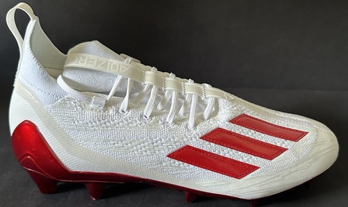 Adidas Adizero Primeknit Football Cleats White Red Men Size 11 Rare New HP8740