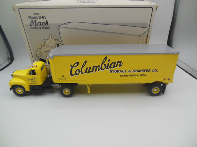 First Gear 19-1370 1960 Modell B-61 Mack Tractor & Trailer Columbian Maßstab 1:34