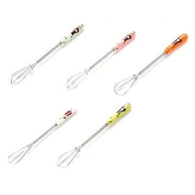 Stainless Steel Egg Whisk Mixer Cartoon Ceramic Handle Hand Eggs Beater Kitchen