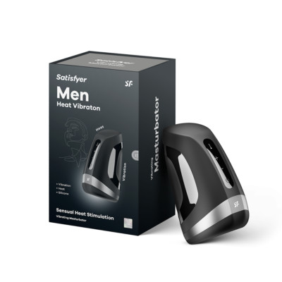 Satisfyer Men Heat Vibration Masturbator - Male Masturbation Cup, Pocket Vagina