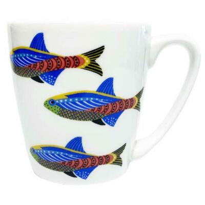 Queens by Churchill Paradise Fisch Porzellan Kaffee Tee Tasse Becher 300ml Cardinal Tetra