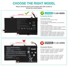 LE03XL Battery For HP Envy x360 15.6" 13-s056nw 13-s054sa 796220-541 48wh
