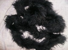 NEW BLACK MARABOU FUR FEATHER BOA 75" LONG NEW IN PACKAGE