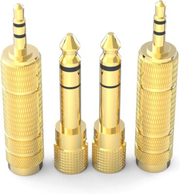 DIGITNOW! 6.35 mm Jack Plug to 3.5 mm Jack Socket and 3.5 mm 6.35 mm Jack Socket