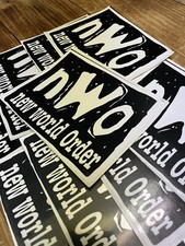 Vintage 90s New Old Stock NWO Sticker WWF Wrestling WCW New World Order 4  X 5  