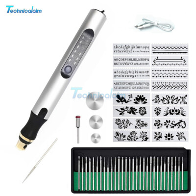 Electric Engraver Pen & Drill Set Mini Grinding Machine Rechargeable Rotary Tool
