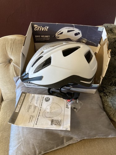 Nuevo Casco de Ciclismo de Seguridad Crivit Adultos Grande/XL cm LED Ligero |