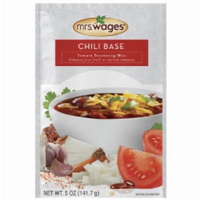 Mrs. Wages W537-J4425 5 oz Chili Base Tomato Seasoning Mix -8 Packs