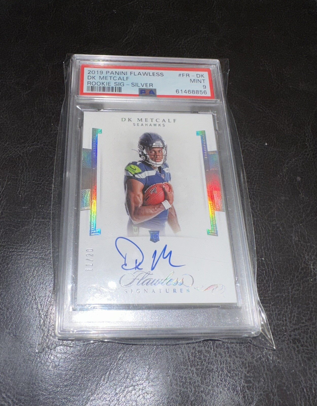 DK Metcalf Panini Flawless Rookie Signatures #FRDK Silver