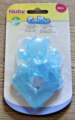 Nuby Kühlbeißfigur Cool Bite blau für Babys  ab 4 Monate NEU Originalverpackt