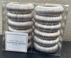 Excell Home Fashions Spring Yarn Wrap Napkin Rings Set of 12 NEW
