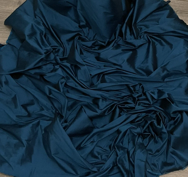 1m  new teal  Taffeta Fabric 58" bridal dress fabric - Image 2 of 4