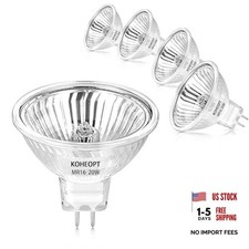MR16 20W Halogen Light Bulbs 2 pin,12V Durable 4 Packs High Output MR16-20W-4P