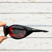 Oakley Eye Jacket Redux OO9438 Sunglasses Black Frame Red Lenses