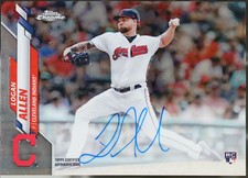 2020 Topps Chrome - Rookie Autographs Baseball Logan Allen #RA-LA VG