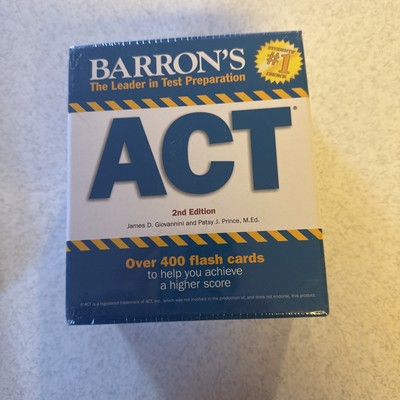 Barron's ACT Flash Cards, 2nd Edition: Over 400 flash cards