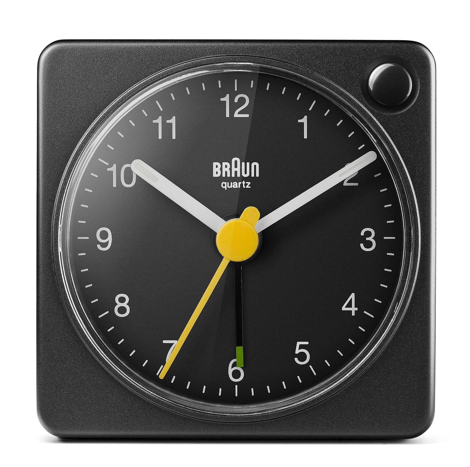 Classic Travel Analogue Alarm Clock with Snooze and Light