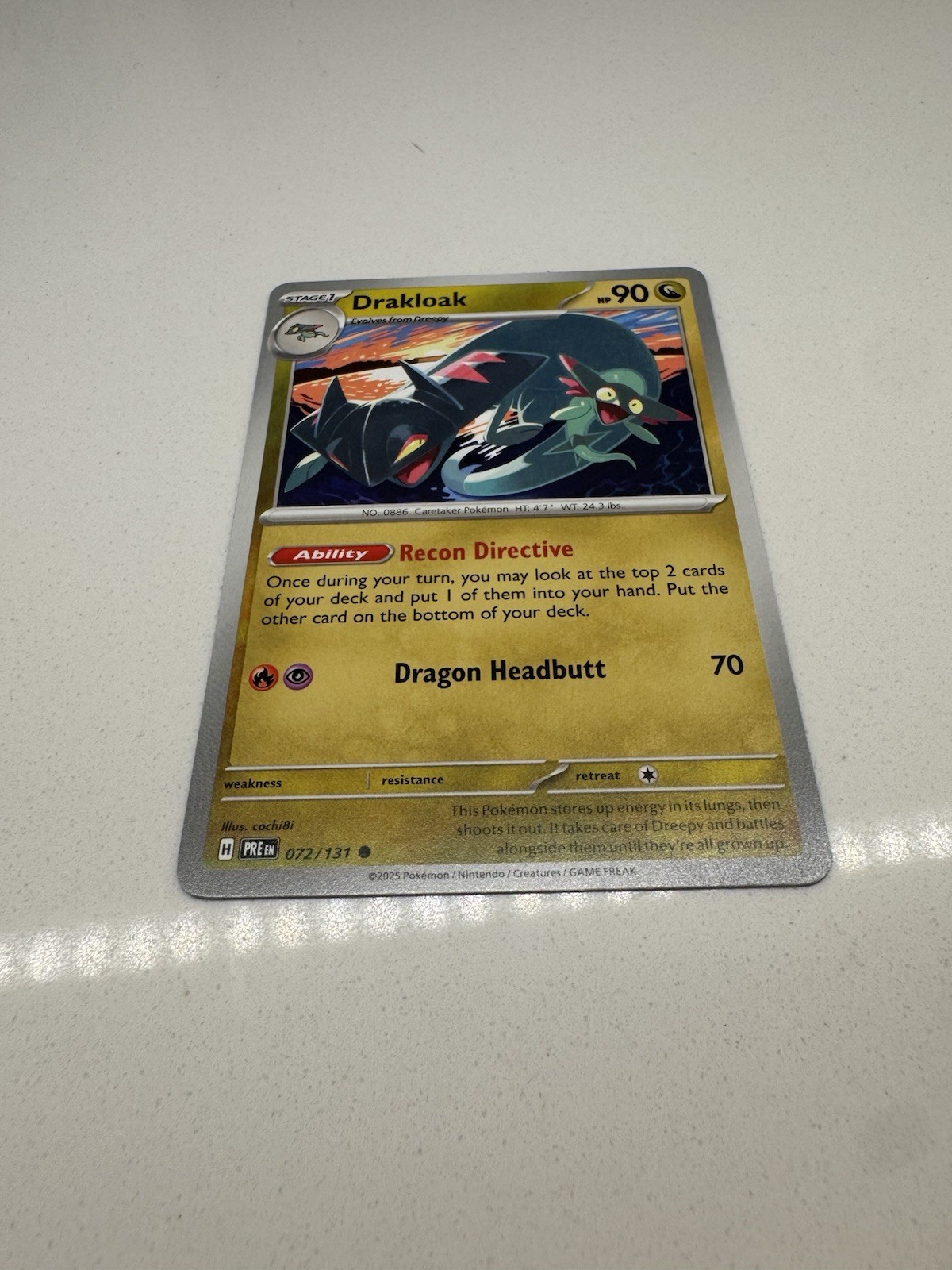 Drakloak 72/131 - Pokemon Prismatic Evolutions - NM