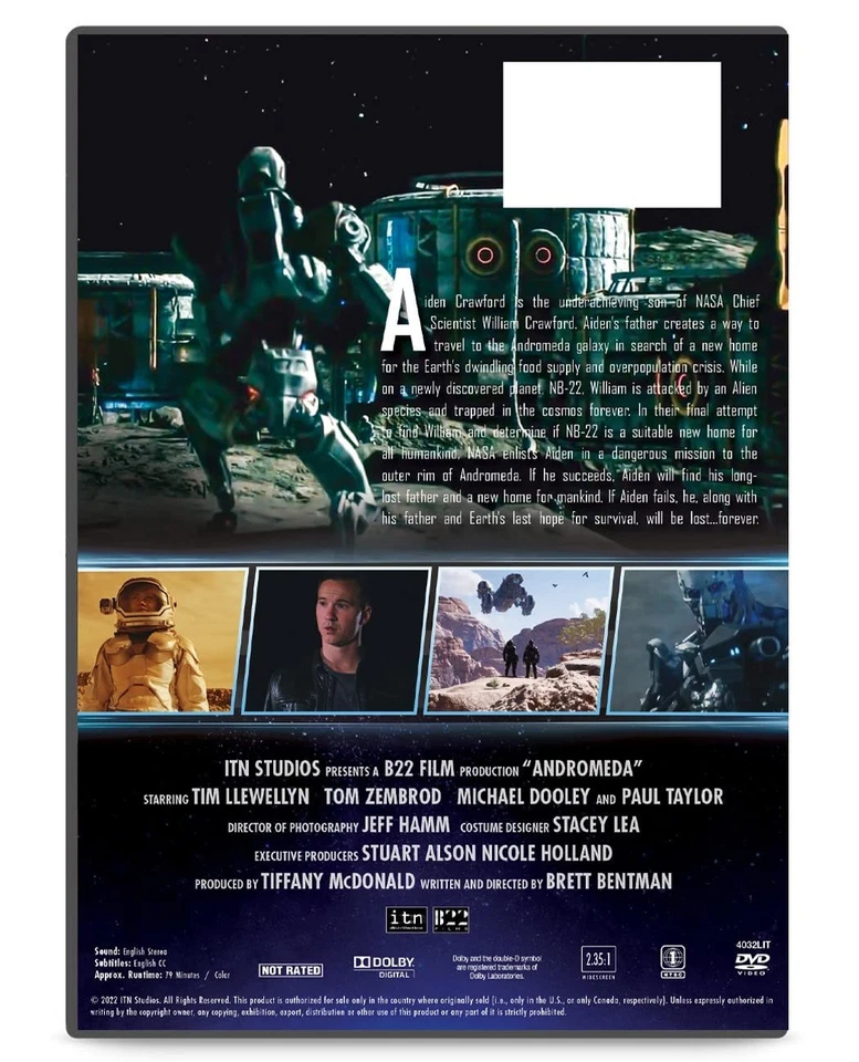 Andromeda (DVD) Tim Llewellyn Tom Zembrod Michael Dooley Brett Bentman - Image 2 of 2