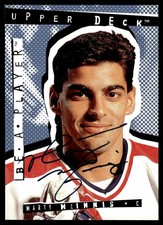 1994-95 Upper Deck Be a Player Autographs AU Marty McInnis Auto New York