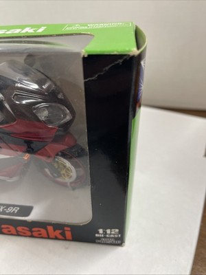 Kawasaki ZX-9R 1:12 Scale Motorcycle 2002 Ninja Red NewRay | eBay